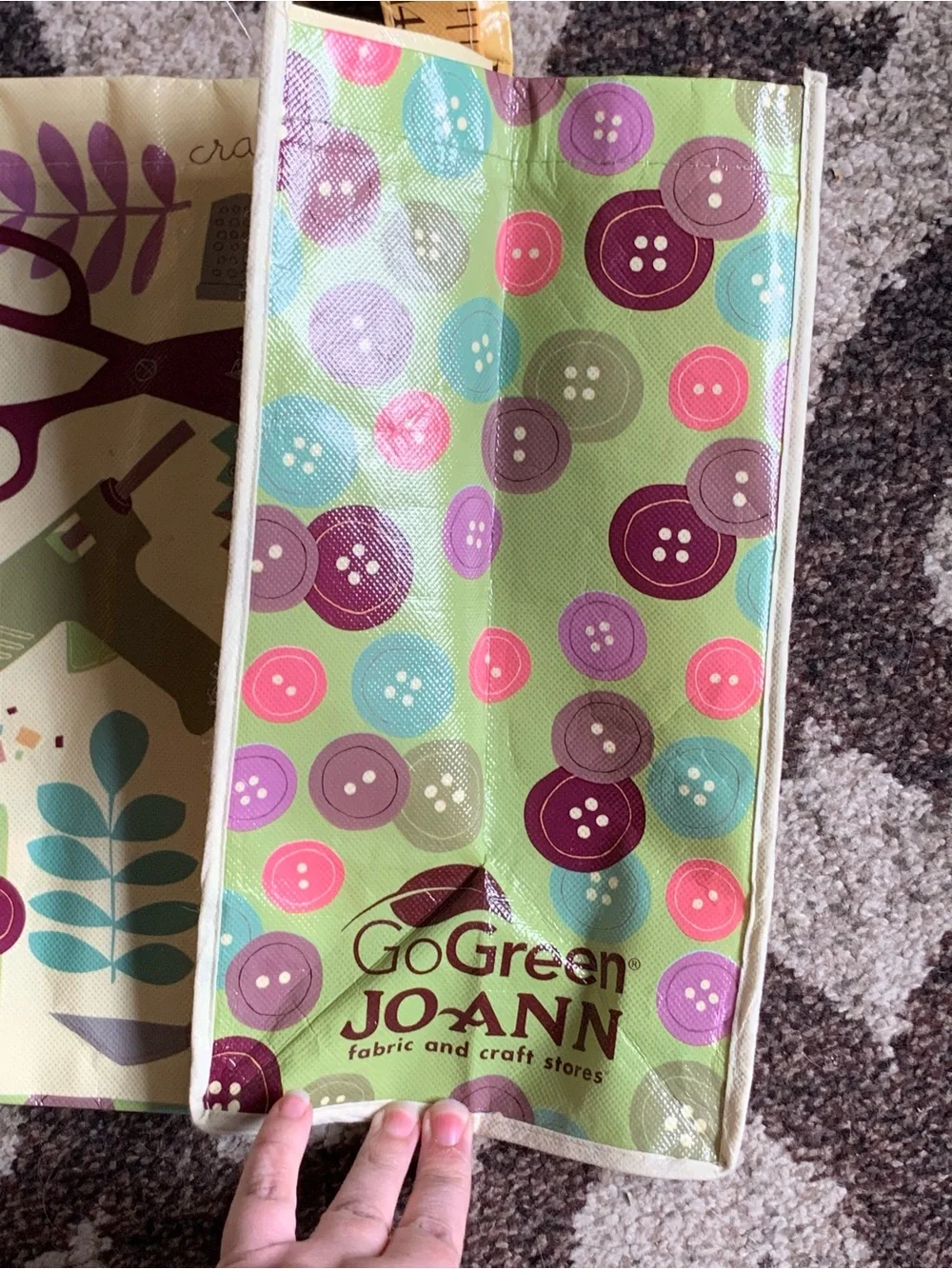 Joann Fabrics Reusable Shopping Bag Sewing Multiple Crafts Ruler Handles